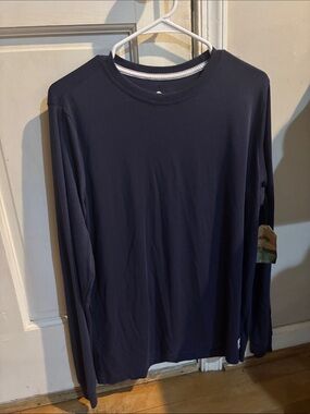 EMS Navy Long-Sleeve Crew Performance Tee